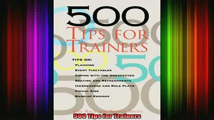 READ book  500 Tips for Trainers Free Online