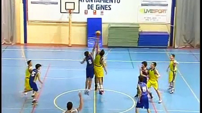 Los infantiles del CD Gines de baloncesto se imponen en la ida de los cuartos de final