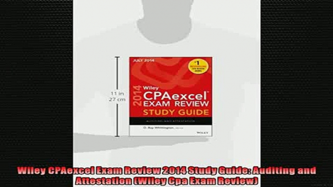 One of the best  Wiley CPAexcel Exam Review 2014 Study Guide Auditing and Attestation Wiley Cpa Exam