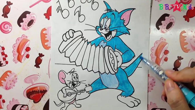 Game tô màu Tom và Jerry - Tập tô màu hoạt hình - How to Coloring Tom and Jerry