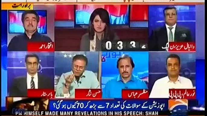 Imran Khan Aur Khurasheed Shah ne Nawaz Sharif Ke Khitaab Ko Jawab Dene Ke Kabil Hi Ni Samjha - Hassan Nisar Analysis