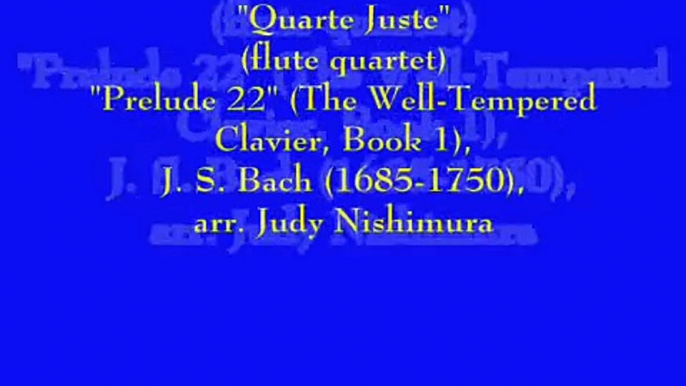 "Prelude XXII" from "The Well-Tempered Clavier, Book 1"