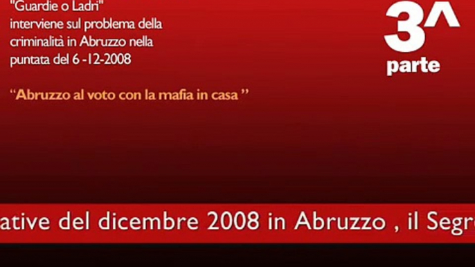 3 CODICI ABRUZZO su Radio 24 in "Guardie o Ladri":  Abruzzo al voto con la mafia. 3^parte