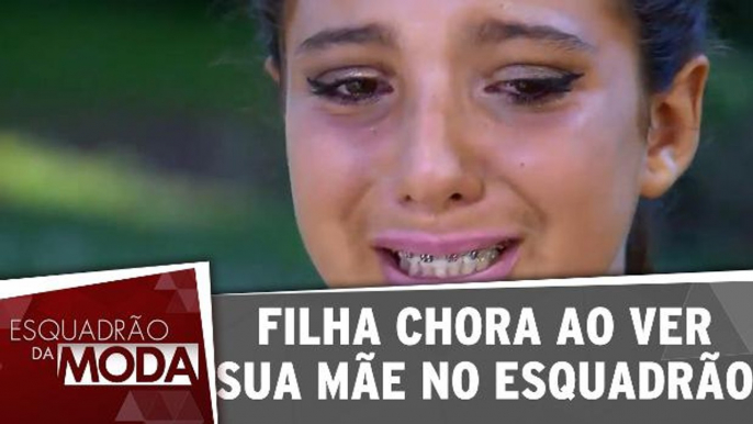 Filha chora ao ver sua mãe transformada