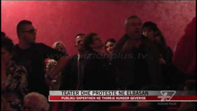 Elbasan, incident në teatrin “Skampa” - News, Lajme - Vizion Plus