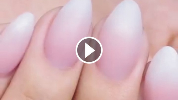 Pink & White Nail Art 2016