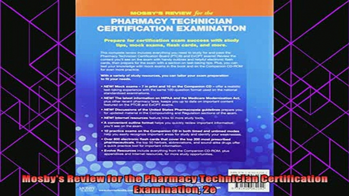 read here  Mosbys Review for the Pharmacy Technician Certification Examination 2e