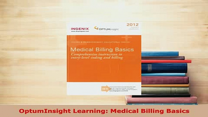 PDF  OptumInsight Learning Medical Billing Basics PDF Book Free