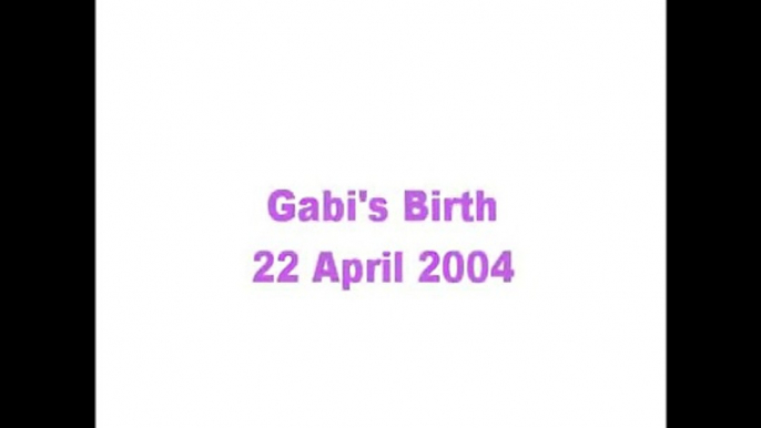 A Childbirth -- Unassisted childbirth of Gabi, 22 April 2004