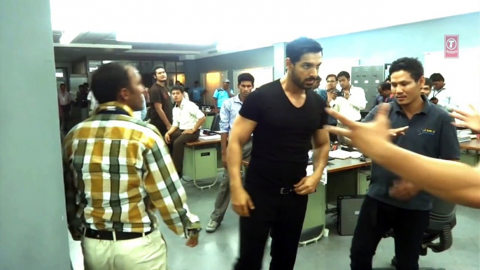 ANC Police Station Action (Making) | Rocky Handsome | John Abraham, Nishikant Kamat | T-Series