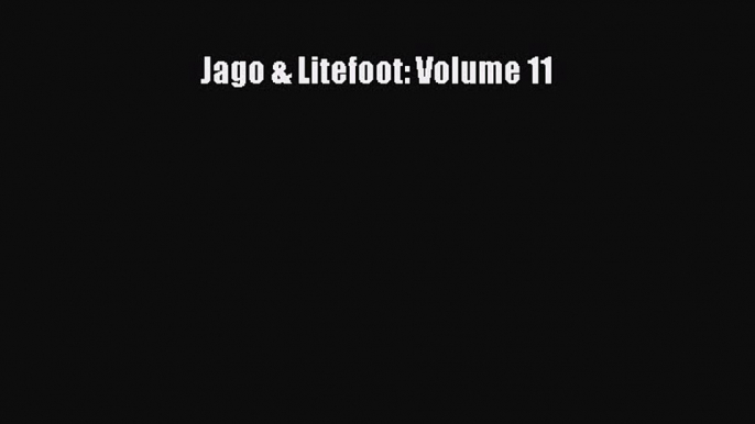 [PDF] Jago & Litefoot: Volume 11 Free Books