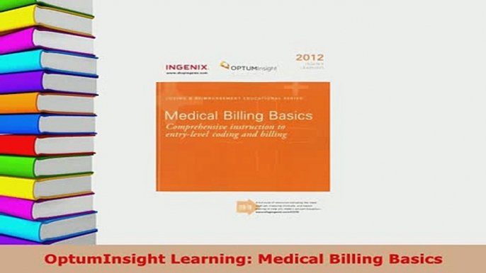 PDF  OptumInsight Learning Medical Billing Basics  EBook