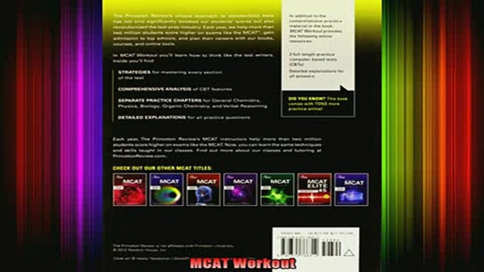 new book  MCAT Workout