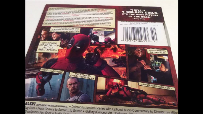 Critique du combo Blu-ray/DVD Deadpool