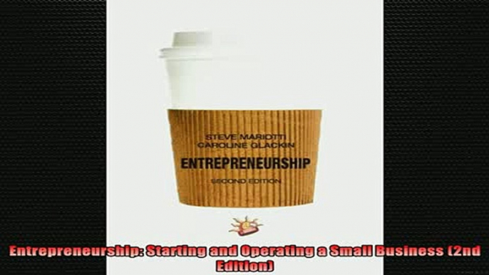 READ FREE Ebooks  Entrepreneurship Starting and Operating a Small Business 2nd Edition Full EBook