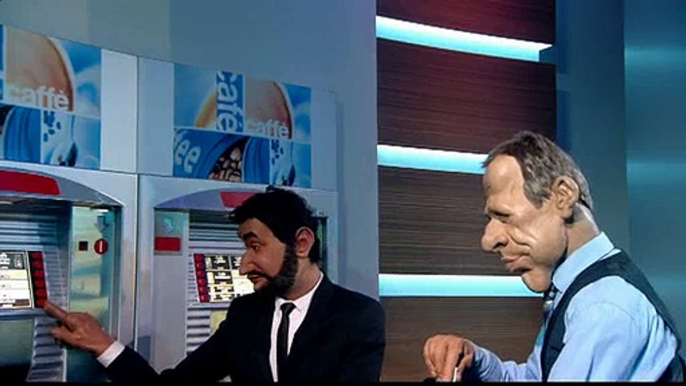 Les Guignols se moquent de la guerre entre Arthur et Cyril Hanouna - Regardez