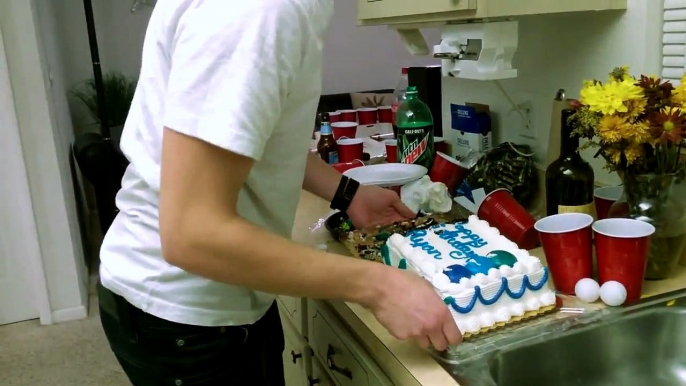 BIRTHDAY CAKE PRANK! (Funny Prank Wars w/Bajan Canadian, JeromeASF, xRPMx13)