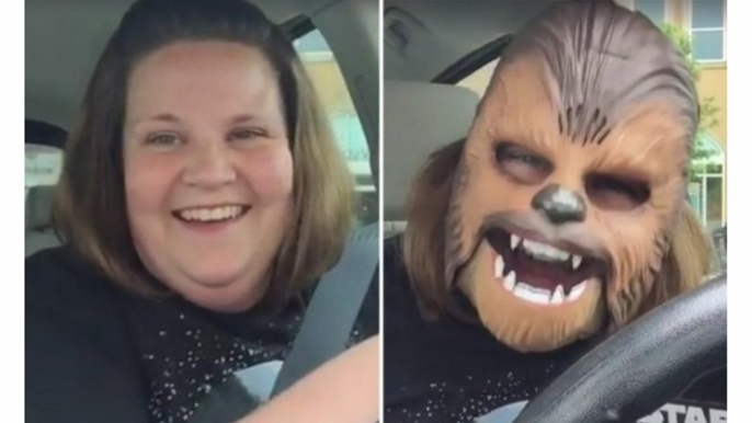 LAUGHING CHEWBACCA MASK LADY (FULL VIDEO)