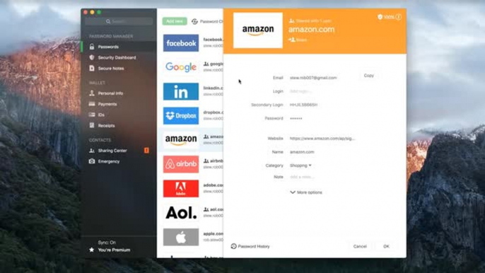 Dashlane, an extremly secure password manager app