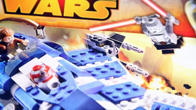 Lego Star Wars Anakins Custom Jedi Starfighter Speed Build Review (75087)