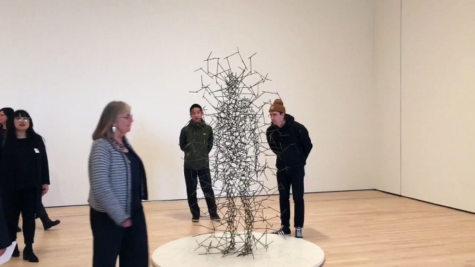 Whisper in SFMOMA - Stick sculpture