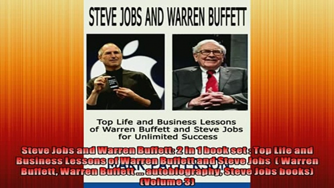EBOOK ONLINE  Steve Jobs and Warren Buffett 2 in 1 book set  Top Life and Business Lessons of Warren  BOOK ONLINE