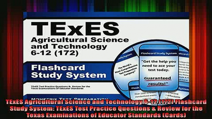 EBOOK ONLINE  TExES Agricultural Science and Technology 612 172 Flashcard Study System TExES Test  DOWNLOAD ONLINE