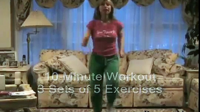 10-Minute Cardio Aerobic Exercise Workout at Home -- Burn Fat & Calories & Lose Weight