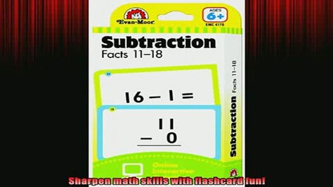 EBOOK ONLINE  Flashcards Subtraction Facts 1118 Flashcards Math  DOWNLOAD ONLINE