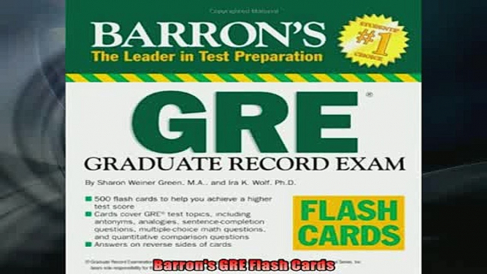 READ book  Barrons GRE Flash Cards  FREE BOOOK ONLINE