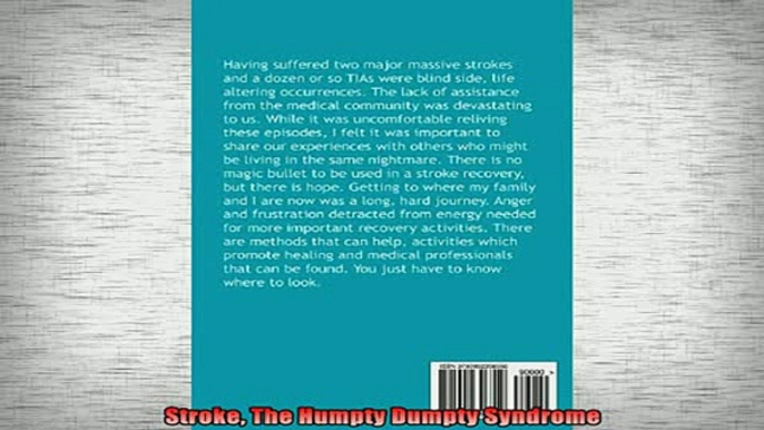 DOWNLOAD FREE Ebooks  Stroke The Humpty Dumpty Syndrome Full Ebook Online Free