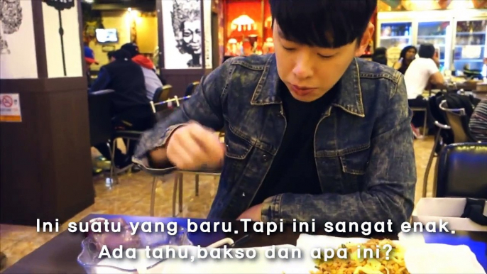 Pertama kali cowok korea mencoba sambal! | Vlog 1 | Cowok Korea