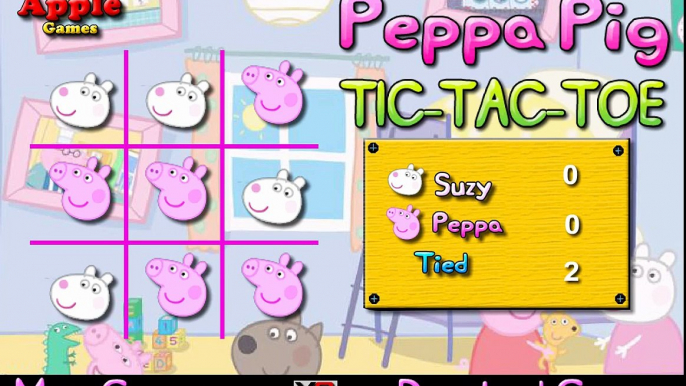 Peppa Pig Games Tic-Tak-Toe - Game for Kids in English | Game For Kids