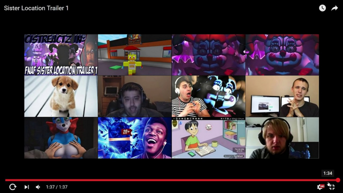 FNAF Sister Location Trailer 1 - FULL TRAILER REACTION/ BREAKDOWN! (FNAF GAMEPLAY TRAILER)