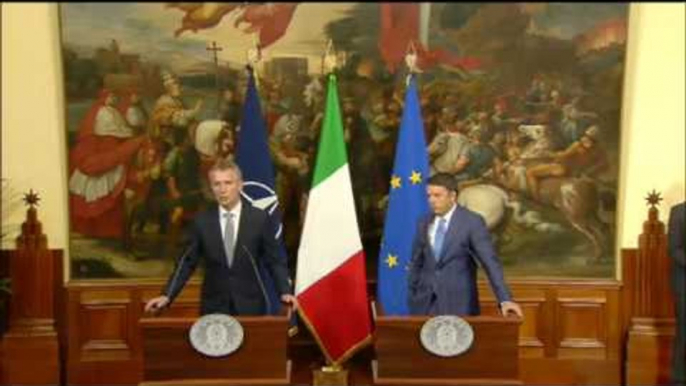 Roma - Il Segretario generale della Nato a Palazzo Chigi (24.05.16)