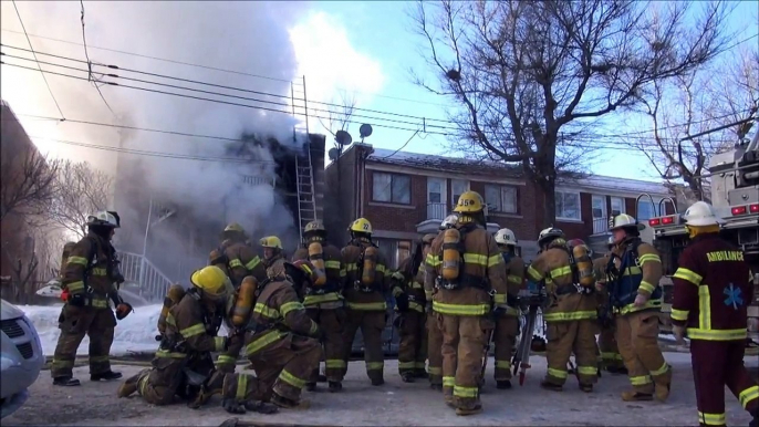 Incendie à Montréal (10-13) - 23 Janvier 2013