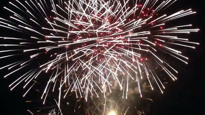 Montreal La Ronde fireworks - France - Tribute to Nelson Mandela finale - July 23, 2014