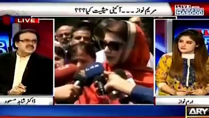 Maryam agar apni Haisiat mein rahain tu unke liye ziada behtar hai - Dr Shahid Masood on Maryam's recent statement again