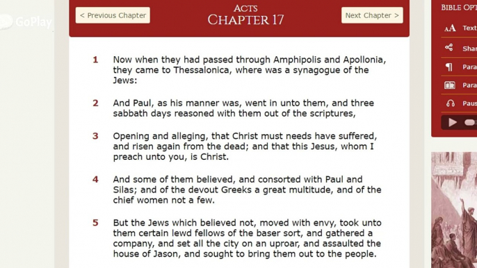 The Acts Of The Apostles/Paul At Athens/Paul's Sermon On Mars's Hill/Chapter 17/KJV