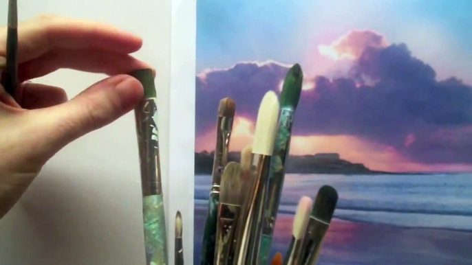 How to choose acrylic paint brushes - Acrylic painting techniques