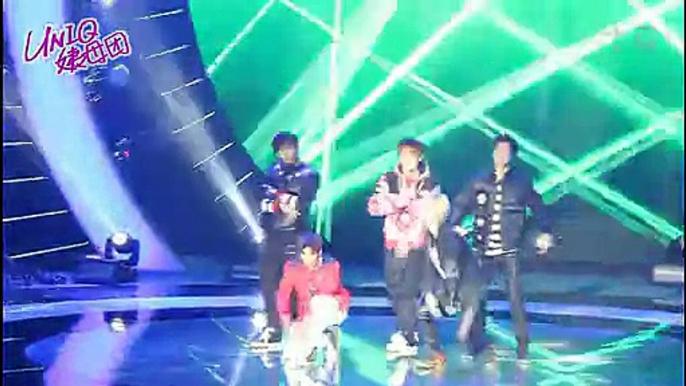 [FANCAM] UNIQ - Born To Fight 2015/01/17 騰訊應用榜樣—星APP之夜