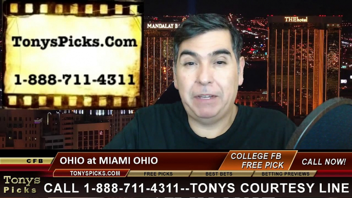 Ohio Bobcats vs. Miami Ohio Redhawks Pick Prediction NCAA College Football Odds Preview 11-25-2014