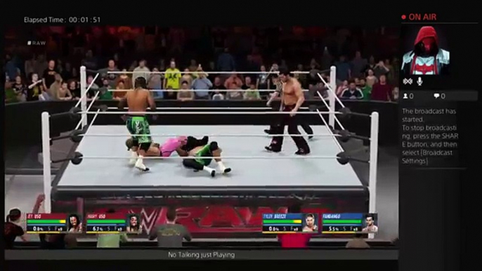 Raw 5-31-16 The Usos Vs Tyler Breeze Fandango