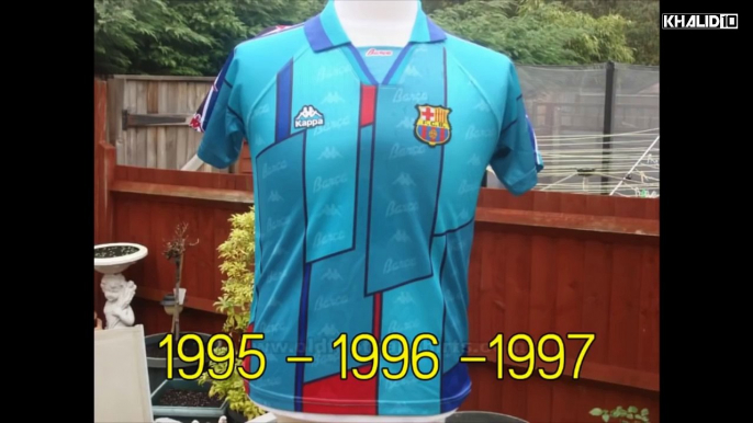 All FC Barcelona Football Kits in History  --1920--2016--