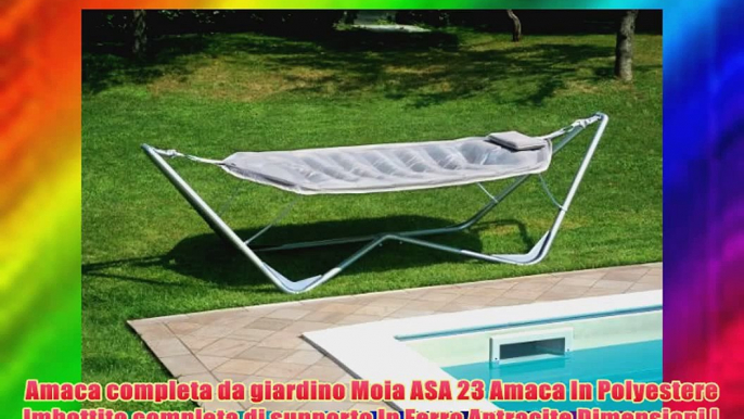 Amaca completa da giardino Moia ASA 23 Amaca In Polyestere Imbottito completa di supporto