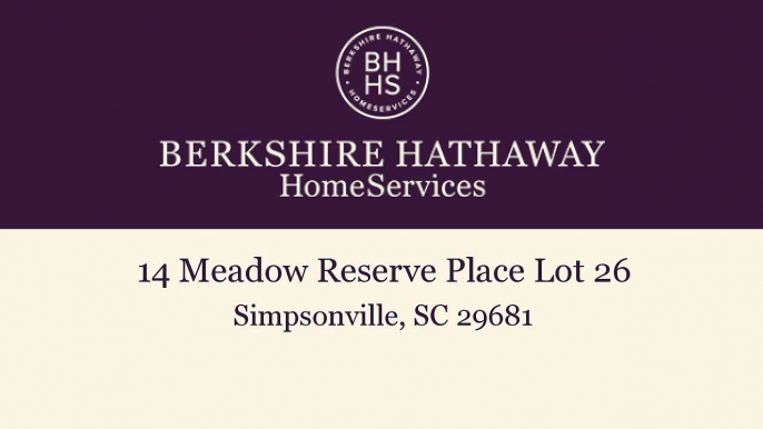 Lots And Land for sale - 14 Meadow Reserve Place Lot 26, Simpsonville, SC 29681