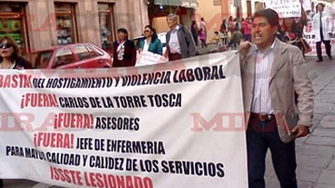 LA MARCHA DEL ISSSTE #26 ZACATECAS