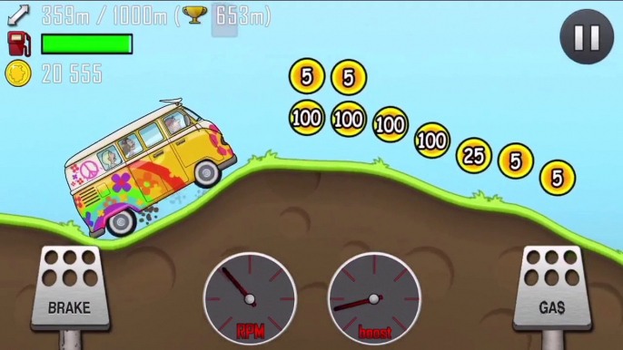 hill climb racing #Hippie Van fun