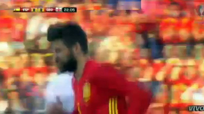 Spain 0 - 1 Georgia Goals and Highlights Friendly Match 7-6-2016