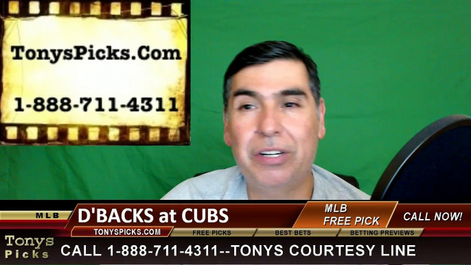 Arizona Diamondbacks vs. Chicago Cubs Pick Prediction MLB Baseball Odds Preview 6-4-2016